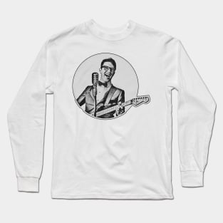 Retro Buddy Holly Long Sleeve T-Shirt